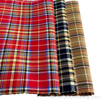 Scotch Tartan Dying Warp Stretch Damenhose